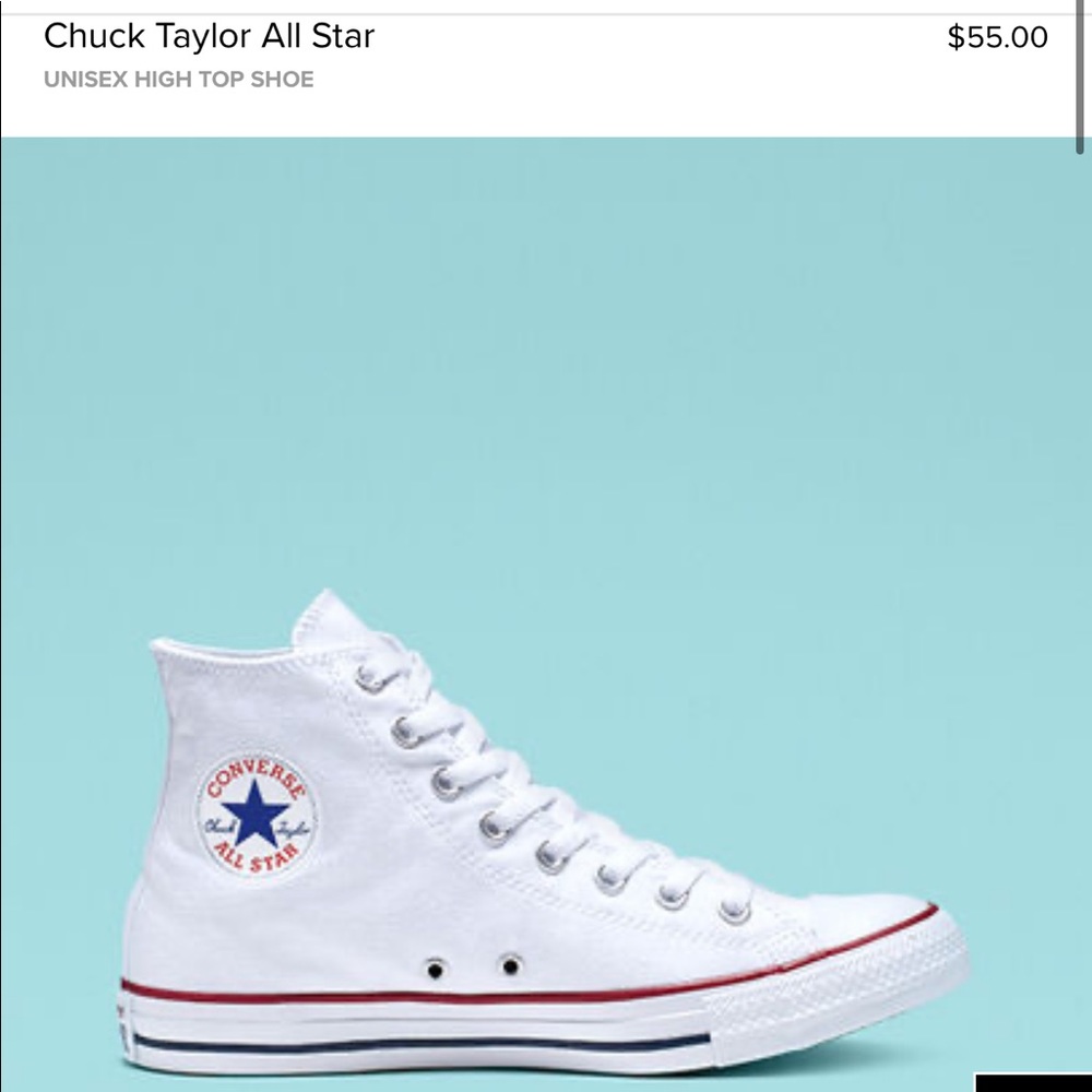 White High Top Converse All Stars